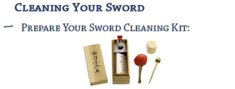Japanese Sword Cleaning Kit